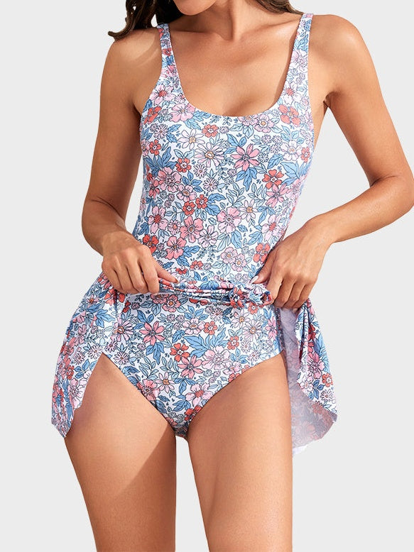 One Piece Tummy Control Tie Knot Swimsuits