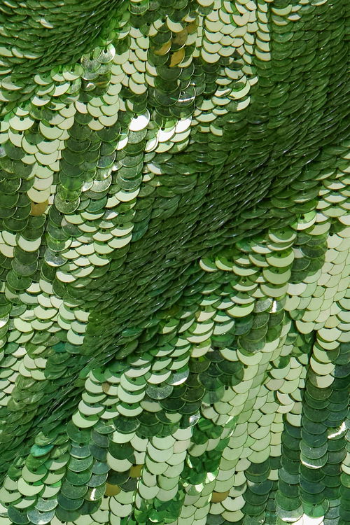 Feather-Trimmed Sequined Satin Mini Dress