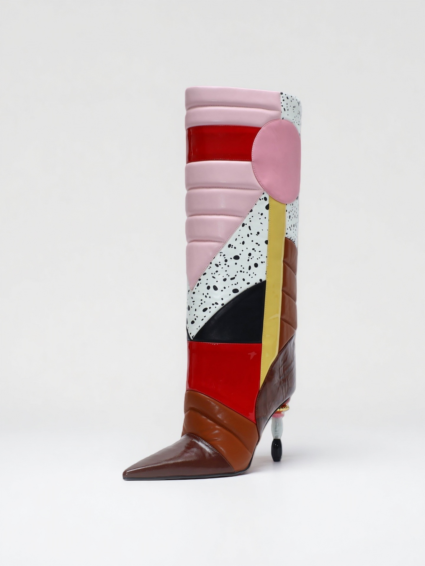 Jeweled Patchwork Boots