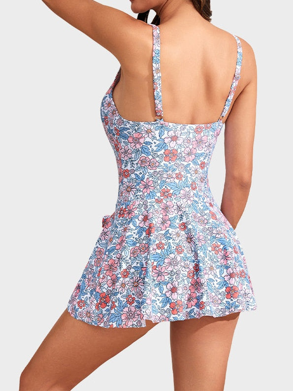 One Piece Tummy Control Tie Knot Swimsuits