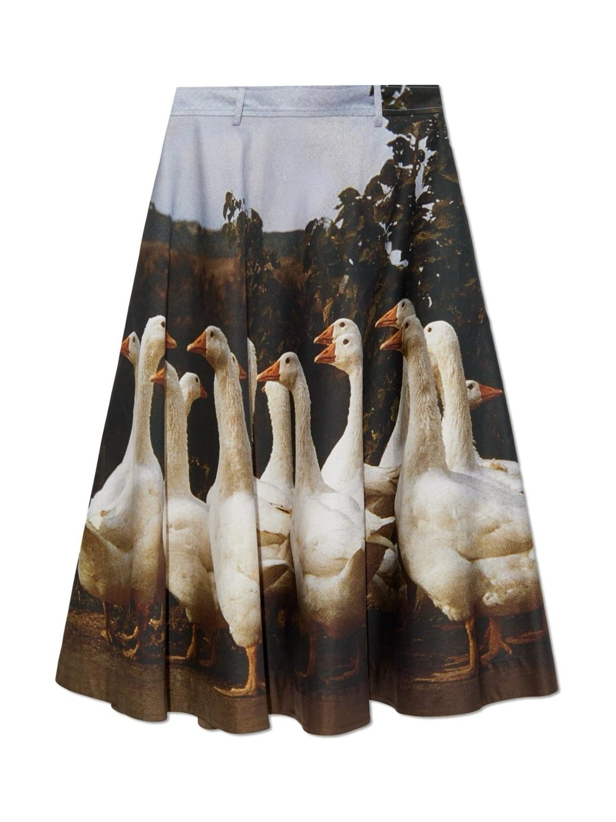 Cotton Gabardine Skirt