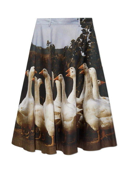 Cotton Gabardine Skirt