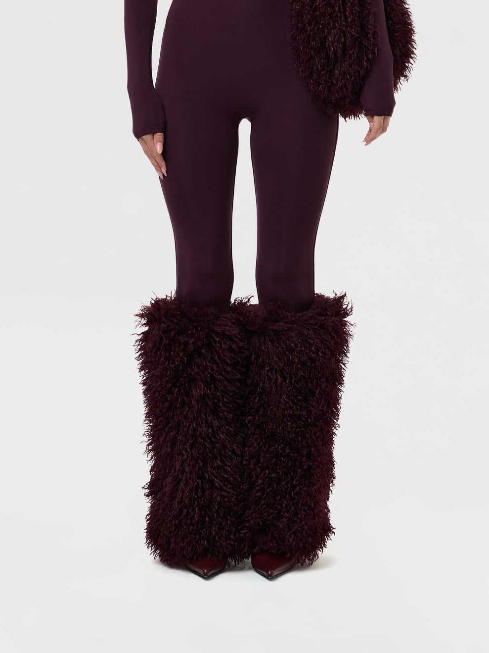 Faux Fur Plush Leg Warmers