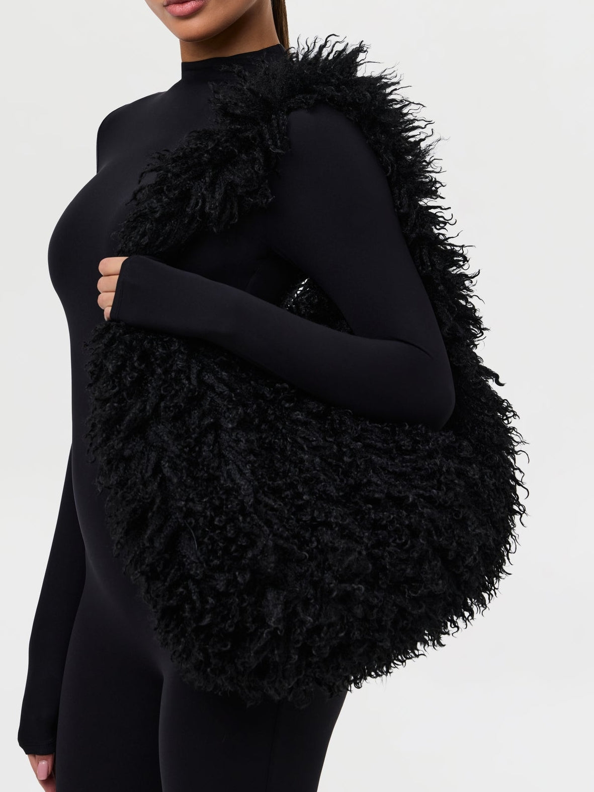 Faux Fur Plush Shoulder Bag