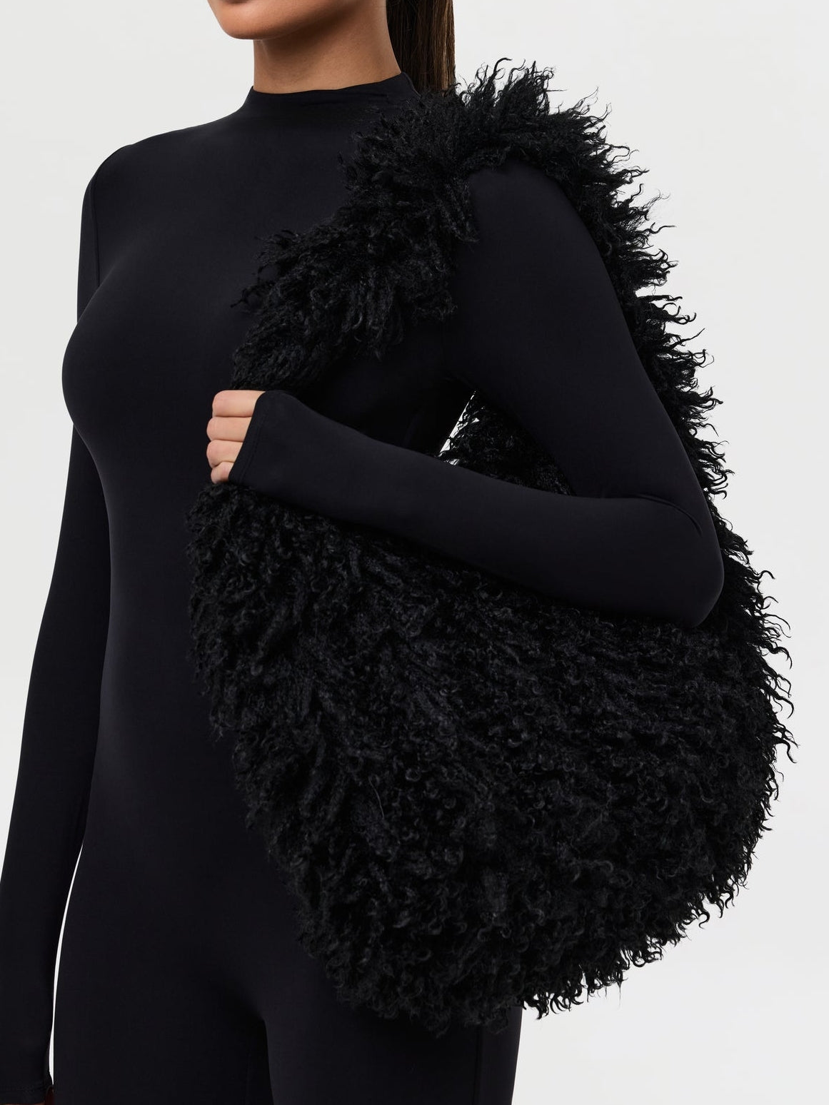 Faux Fur Plush Shoulder Bag