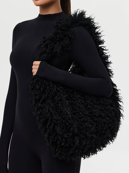 Faux Fur Plush Shoulder Bag