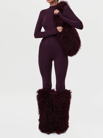 Faux Fur Plush Shoulder Bag