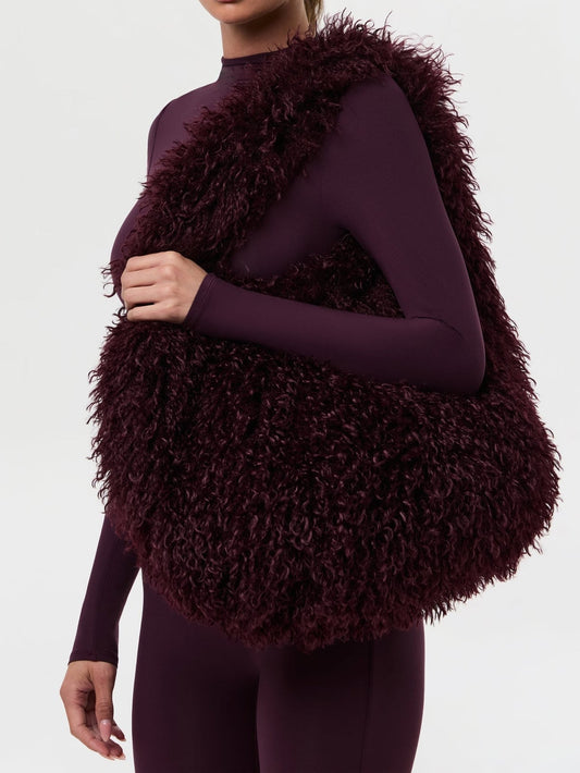 Faux Fur Plush Shoulder Bag