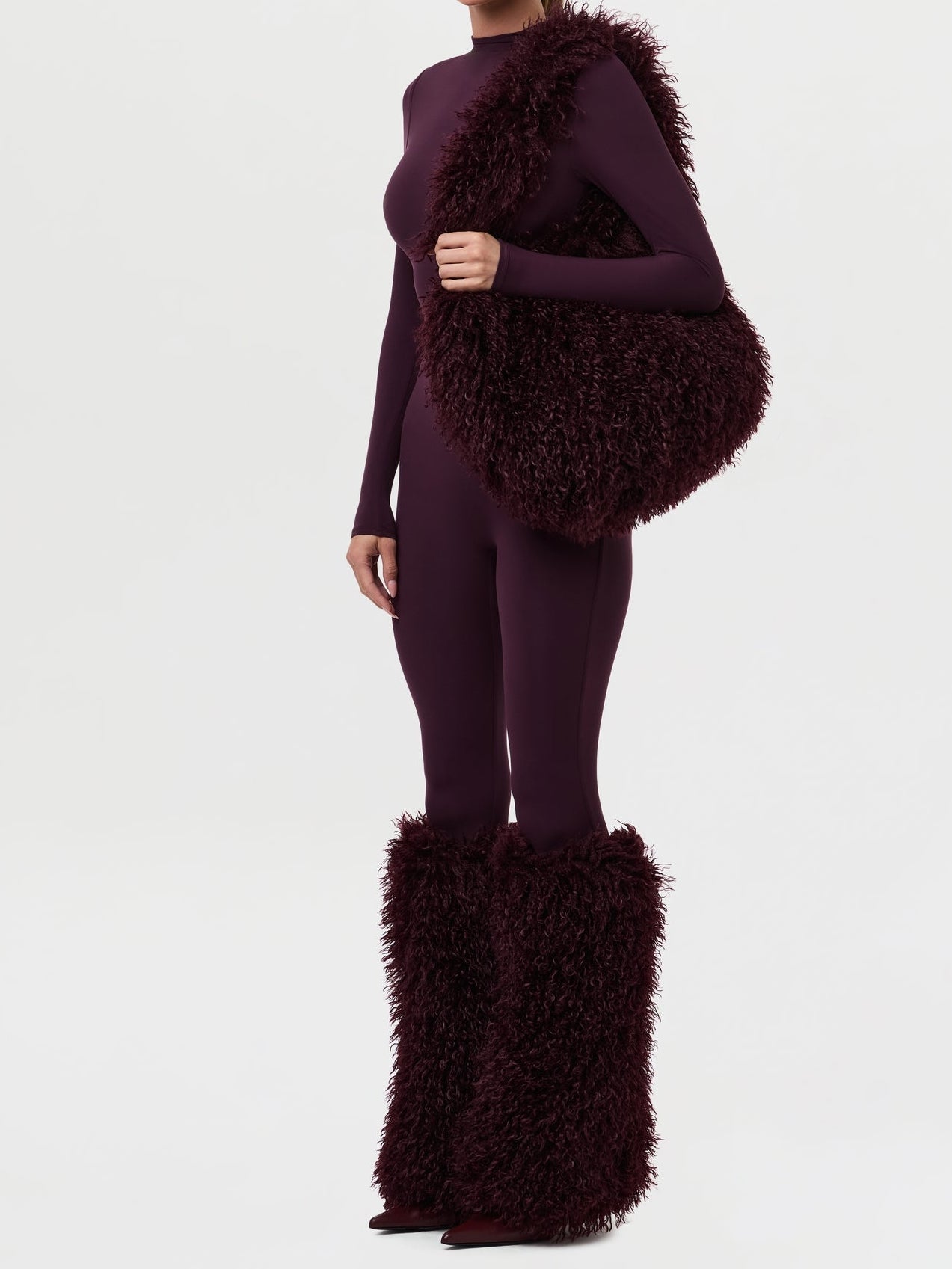 Faux Fur Plush Shoulder Bag