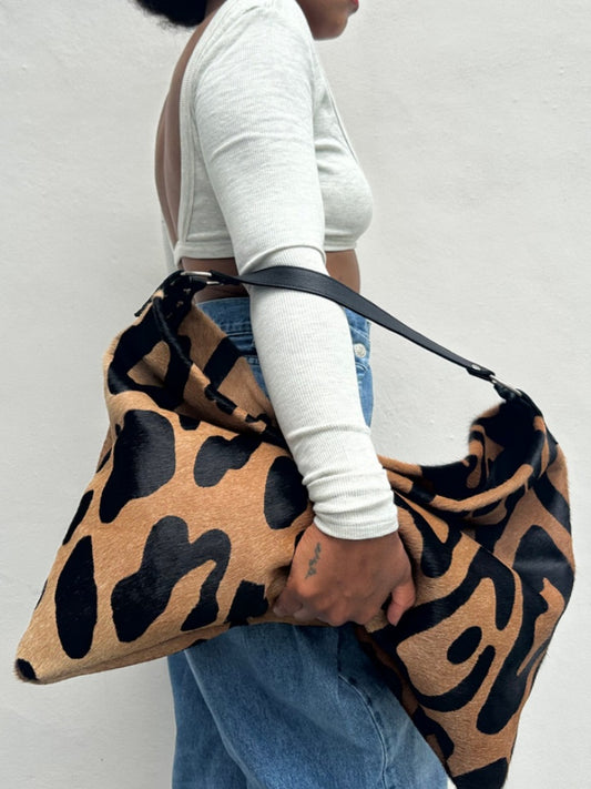 Jaguar Print Shoulder Bag