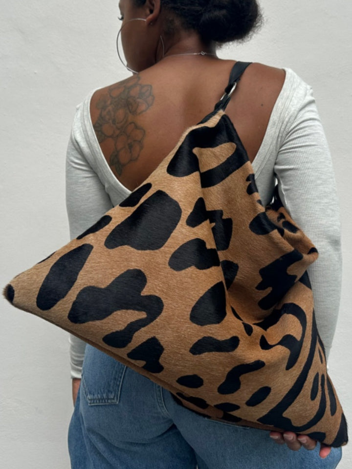 Jaguar Print Shoulder Bag
