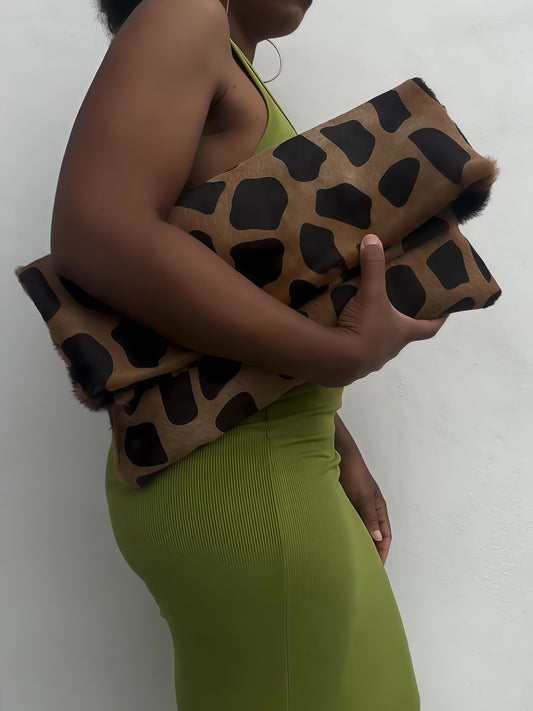 Jaguar Calf Hair Clutch