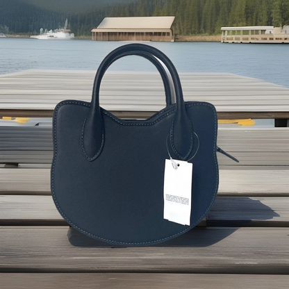 (⏰Last Day Promotion $10 OFF)-Halloween Cat Head Crossbody Bag Purse Black Leather Handbag