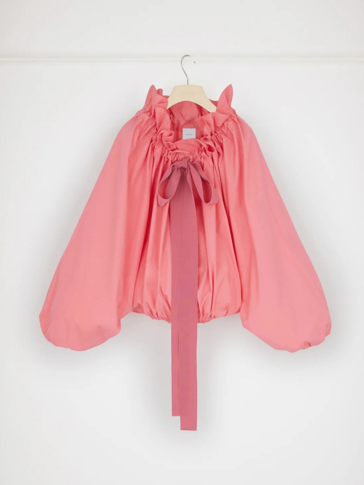 Drawstring Puff Sleeve Top In Organic Cotton