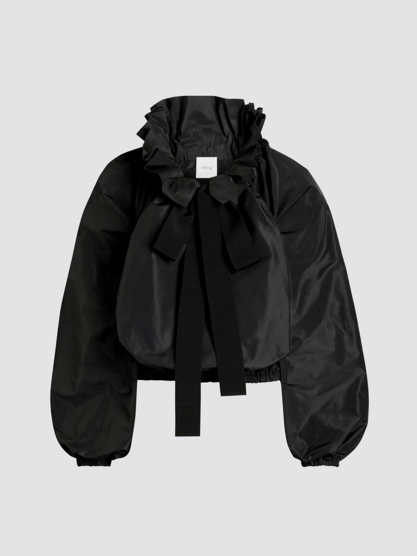 Drawstring Puff Sleeve Top In Organic Cotton