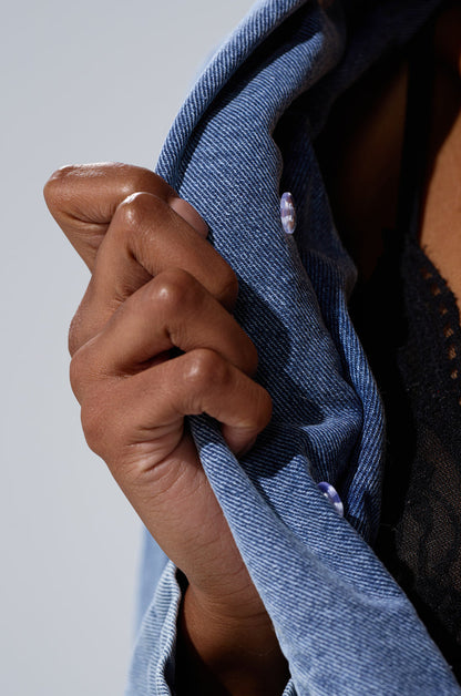 New  Cropped Fur Trim Jacket