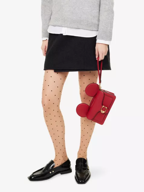 Mickey Tabby Leather Cross Body Bag