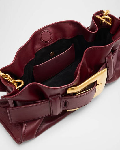 Mini Belted Leather Shoulder Bag