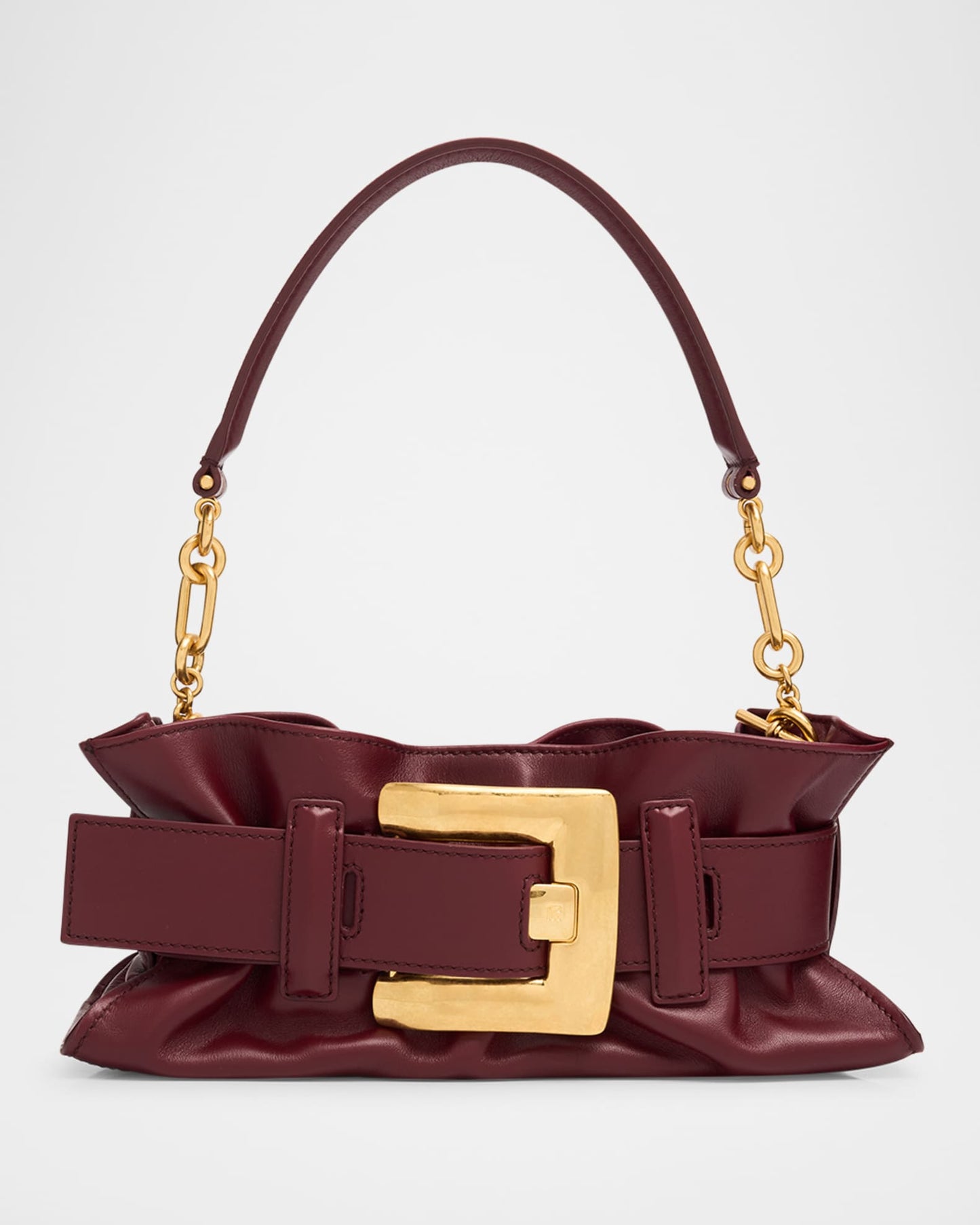 Mini Belted Leather Shoulder Bag