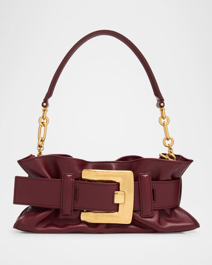 Mini Belted Leather Shoulder Bag