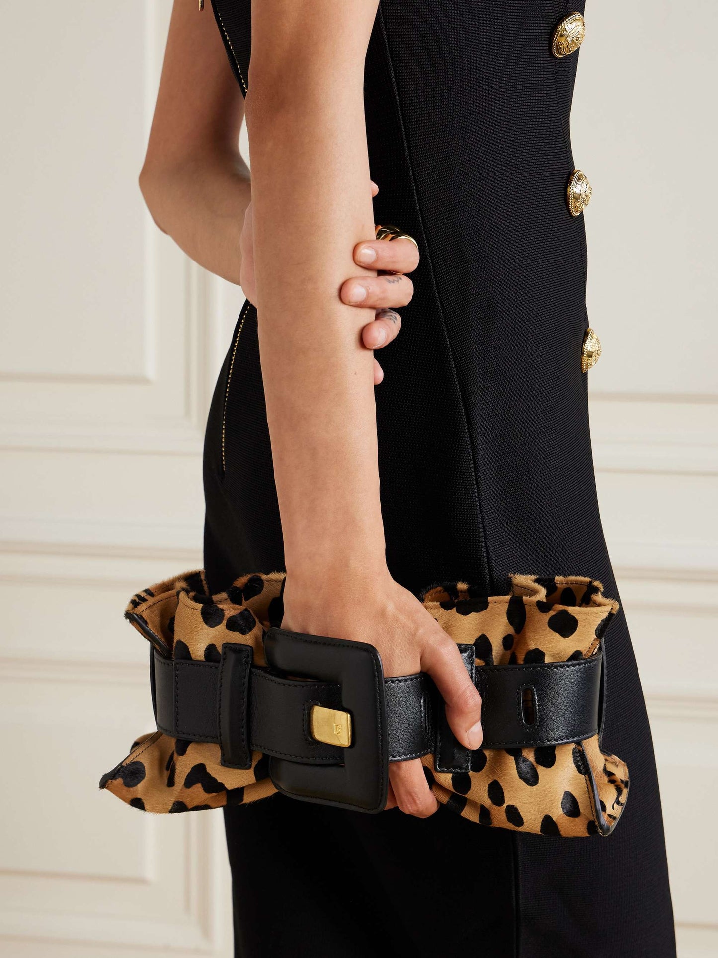 Mini Belted Leather Shoulder Bag