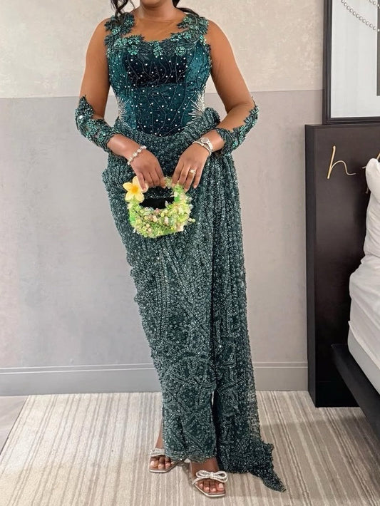 Emerald Green Sheath Dress