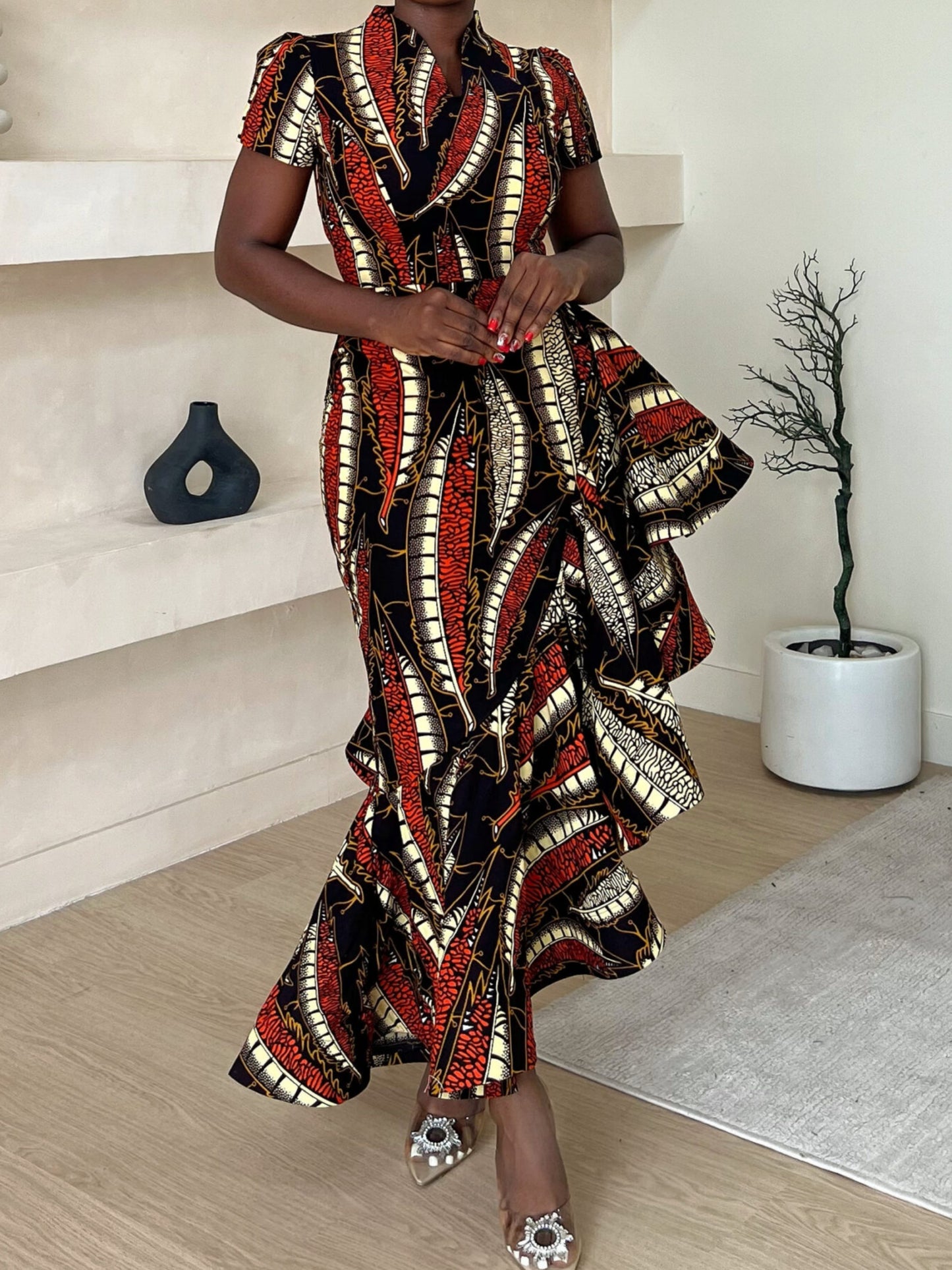 Fringed Textured Dress