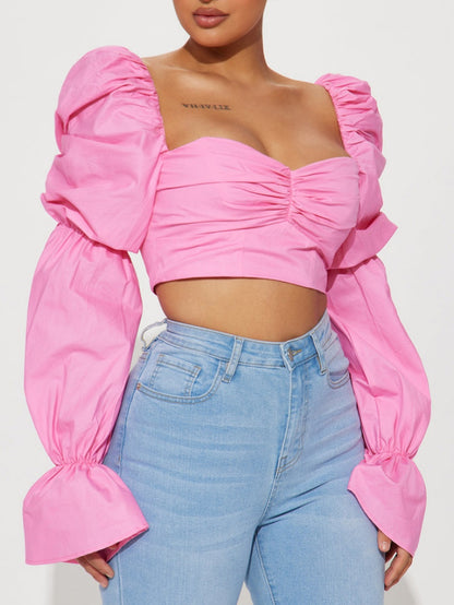 Secret Diary Poplin Corset Top