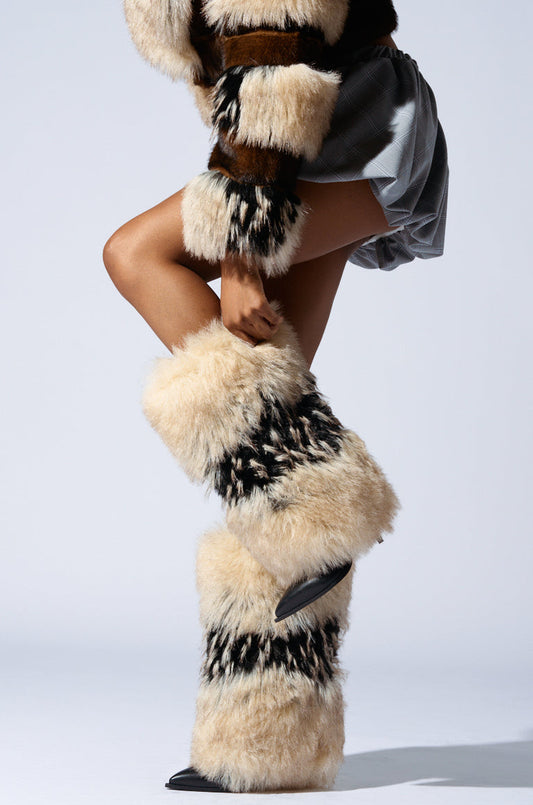 MULTI FUR STILETTO BOOT