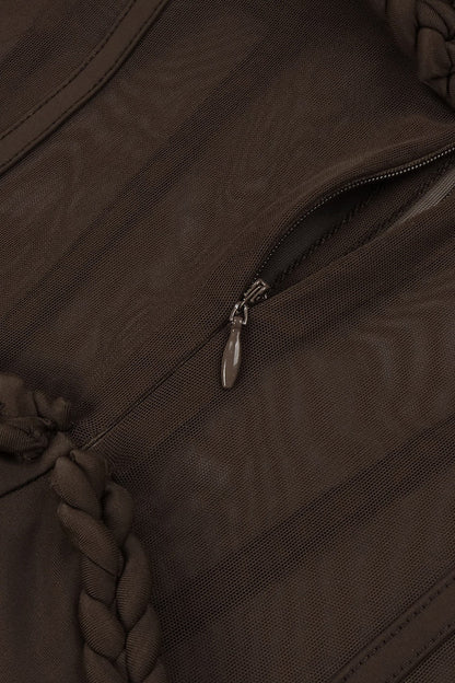 Corset Mesh Elegance Mirage Gown