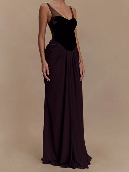 Corset Mesh Elegance Mirage Gown