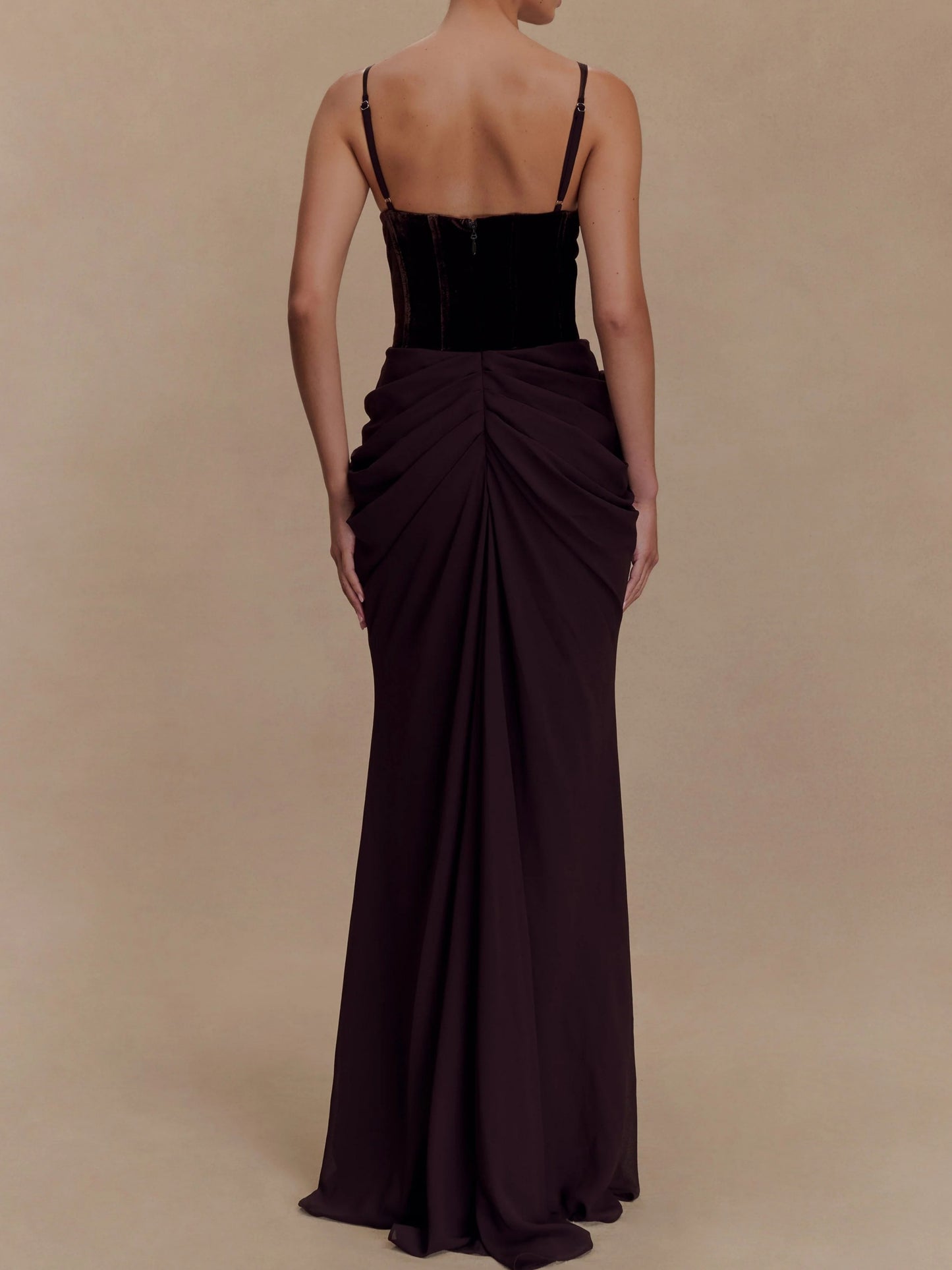 Velvet Corset Maxi Dress