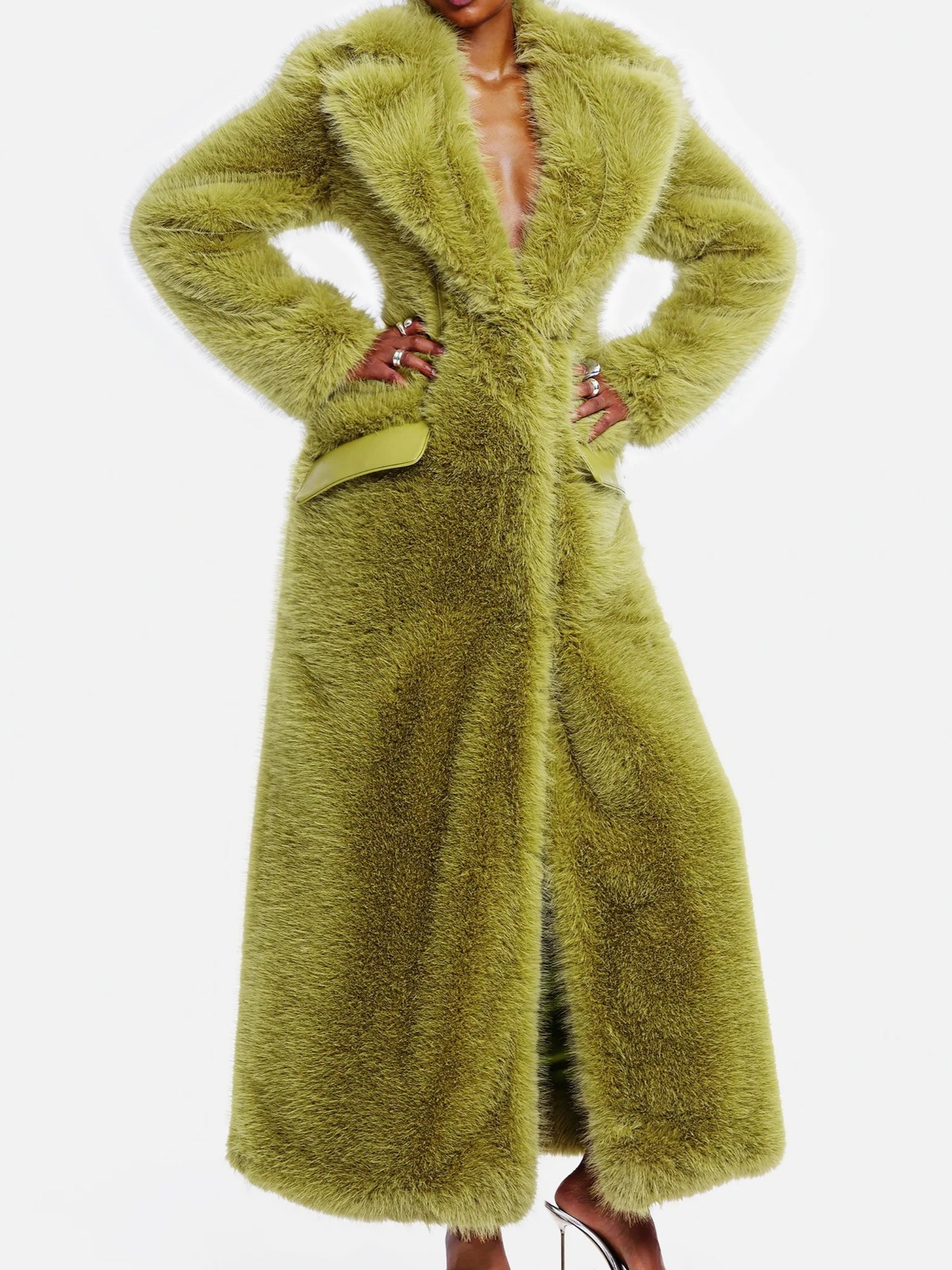 Pistachio Luxe Fur Coat
