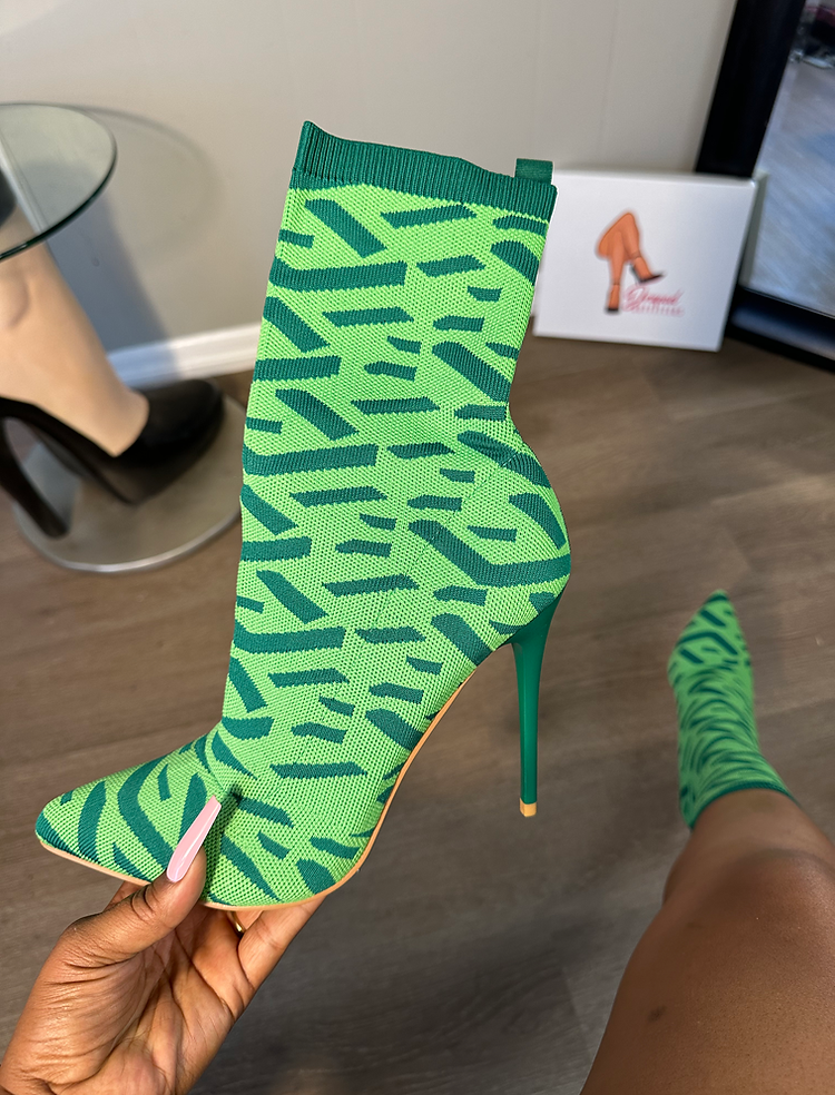 Multi-print Sock Fit Booties