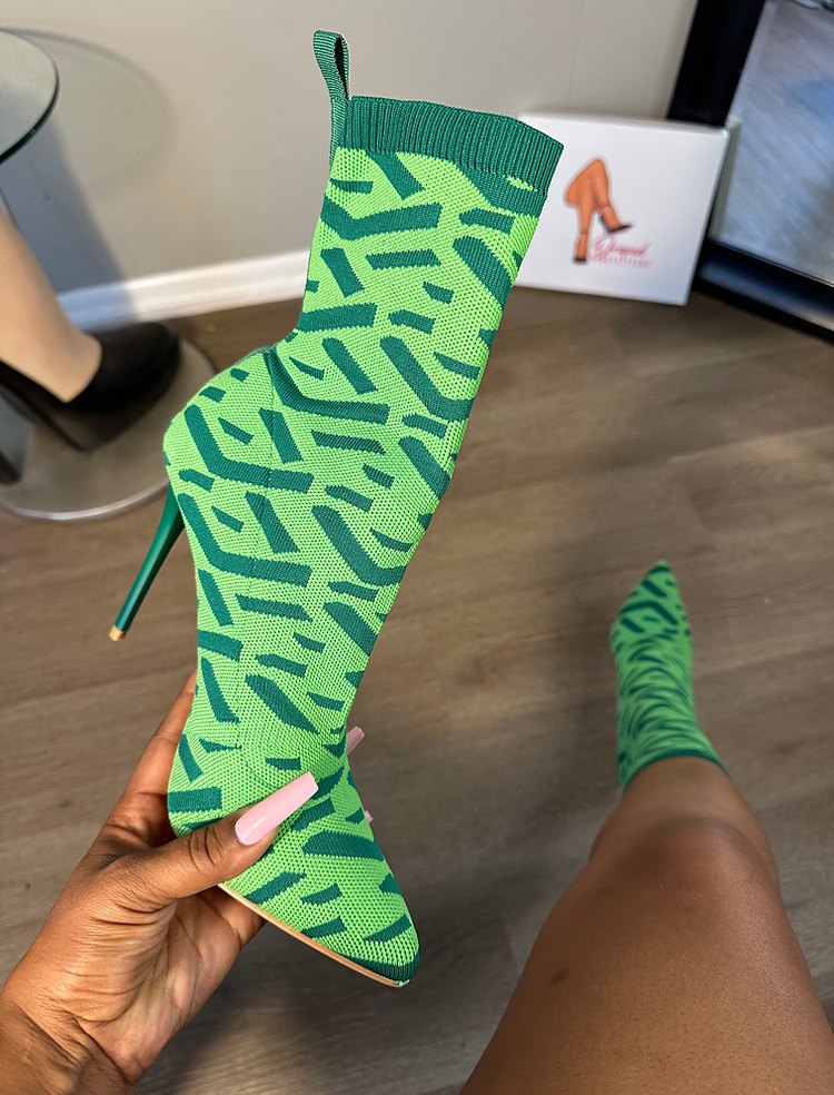 Multi-print Sock Fit Booties