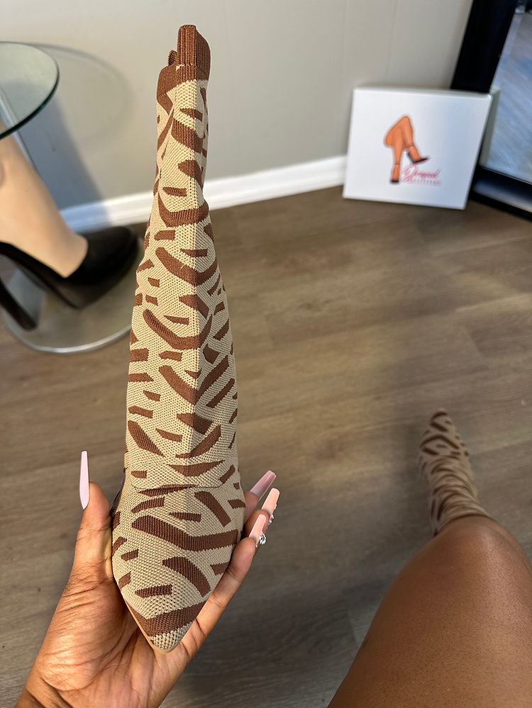 Multi-print Sock Fit Booties