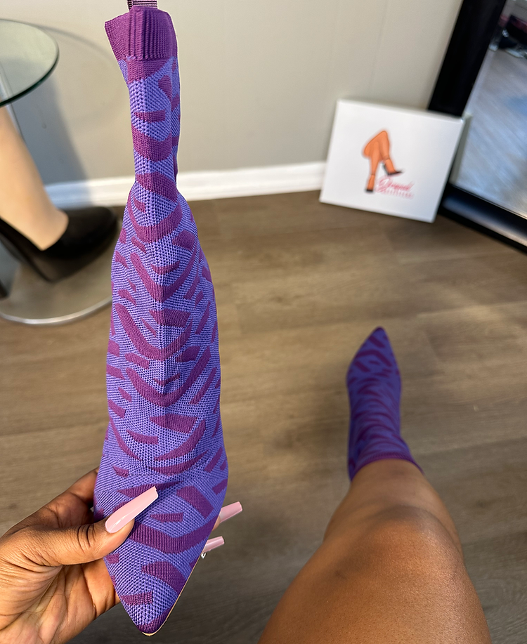 Multi-print Sock Fit Booties