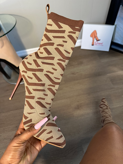 Multi-print Sock Fit Booties