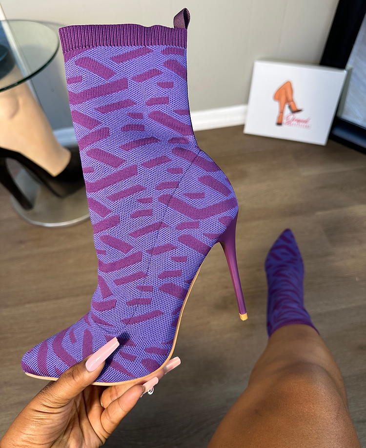 Multi-print Sock Fit Booties