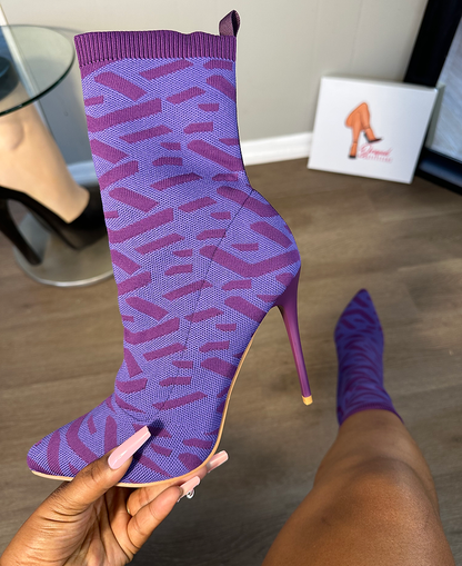 Multi-print Sock Fit Booties