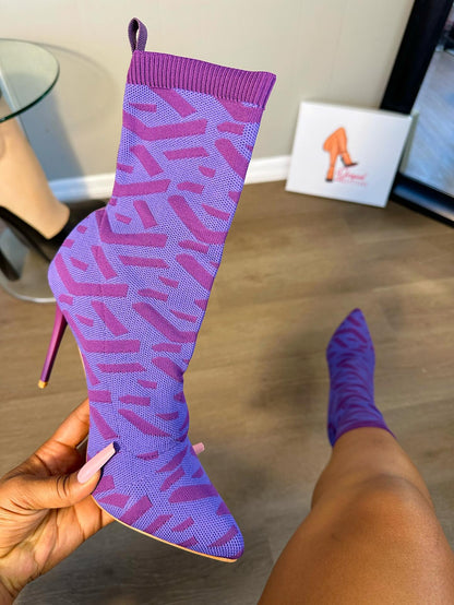 Multi-print Sock Fit Booties