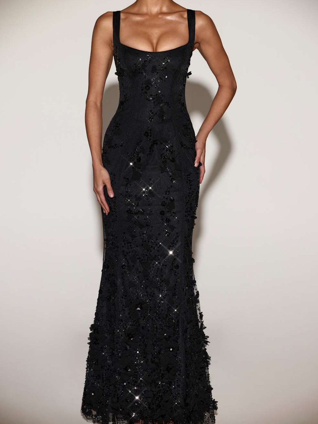 Embellished Fishtail Corset Gown