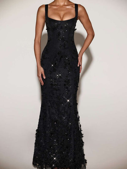 Embellished Fishtail Corset Gown