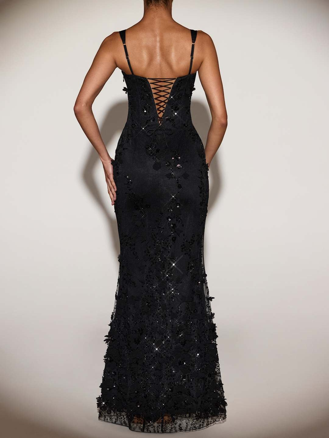 Embellished Fishtail Corset Gown