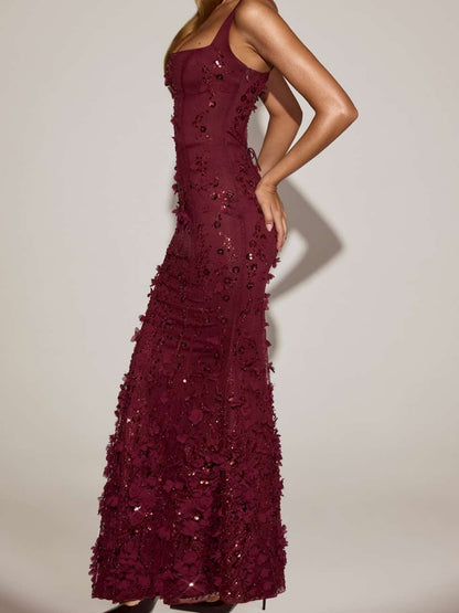 Embellished Fishtail Corset Gown