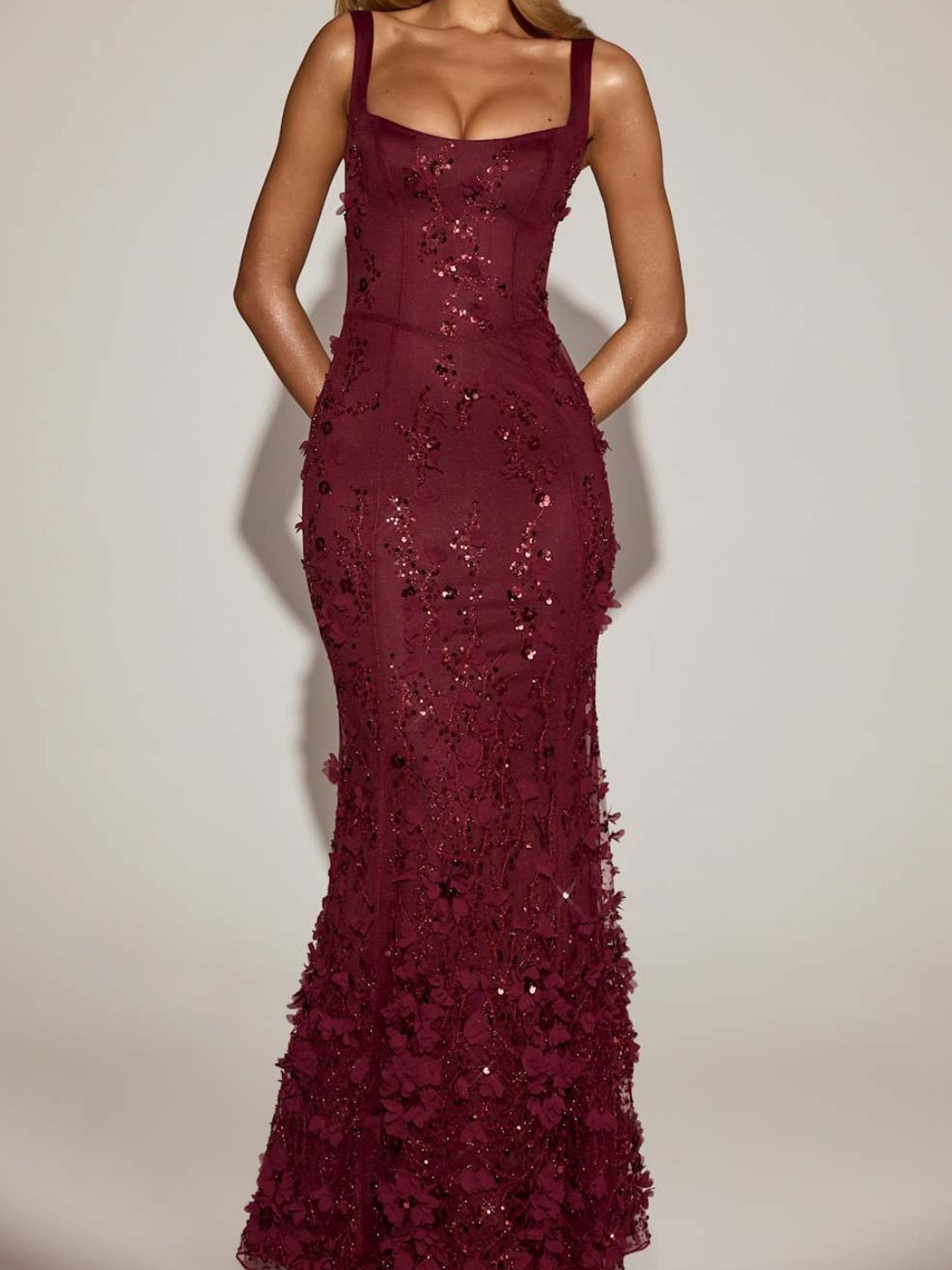 Embellished Fishtail Corset Gown