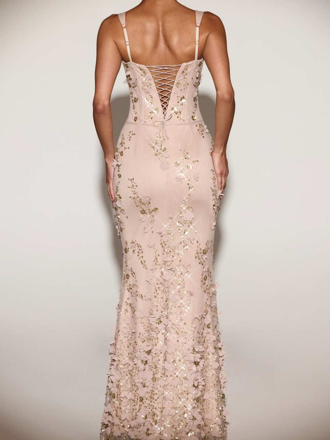 Embellished Fishtail Corset Gown