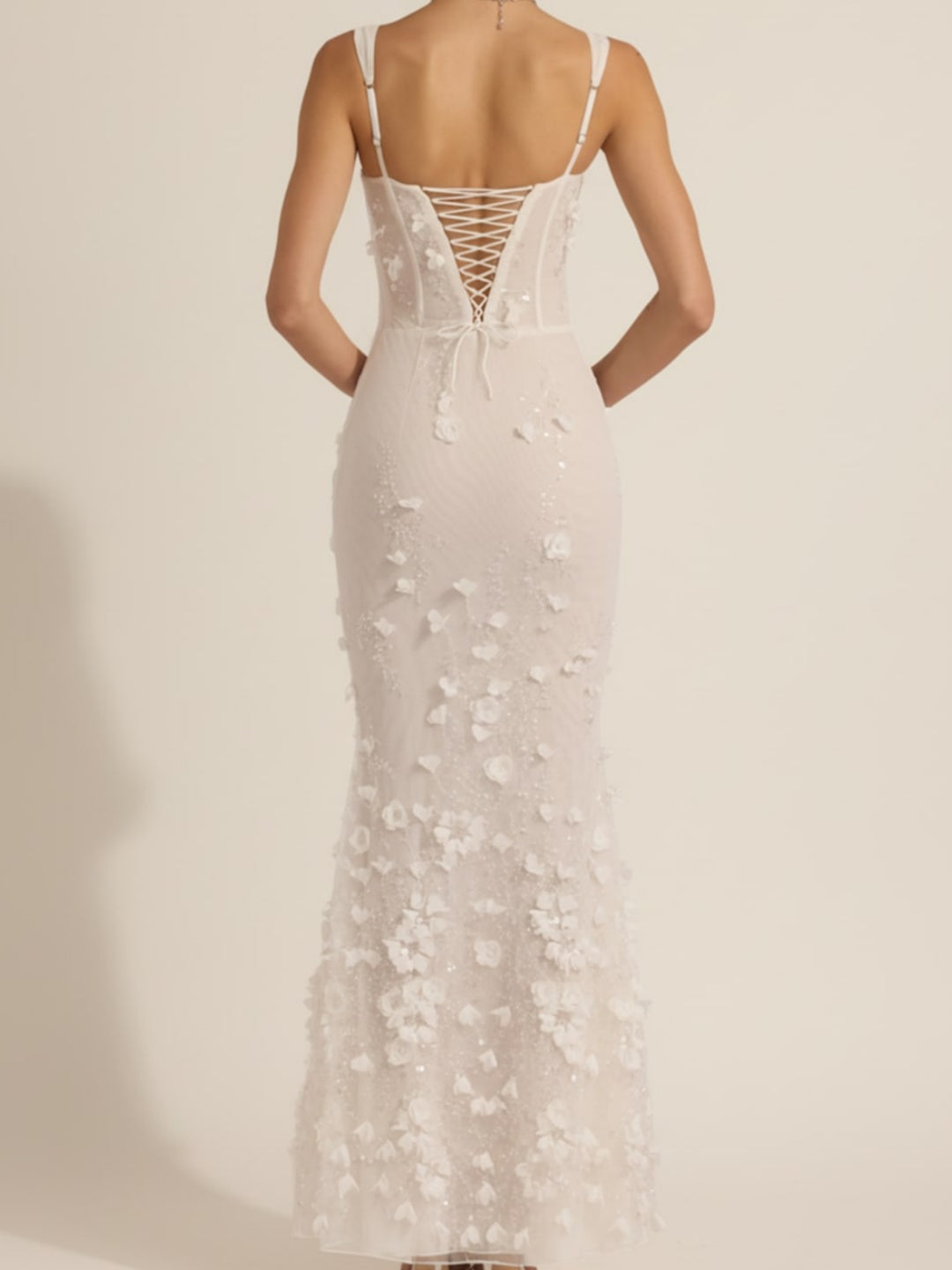 Embellished Fishtail Corset Gown