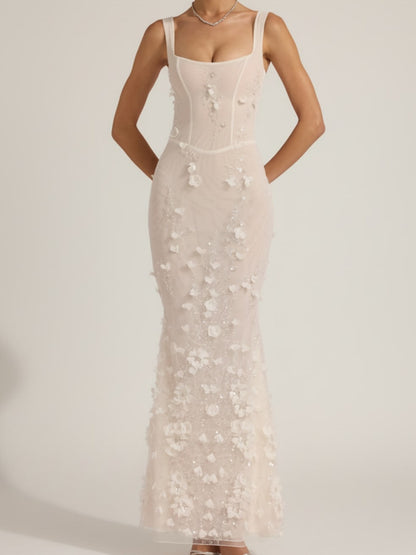 Embellished Fishtail Corset Gown