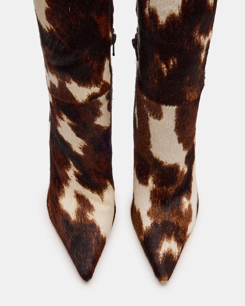 Brown Cow Print Boots